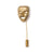 The Face Crest gold plated lapel pins for men