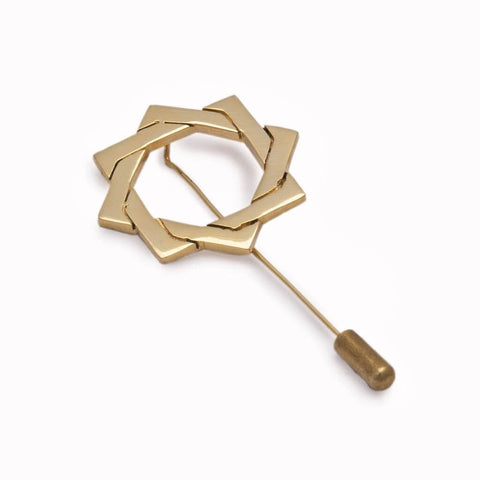 The Interlocked Gold Plated Lapel Pins