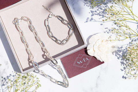 The Silver Bond- Neckchain & Bracelet Gift Set
