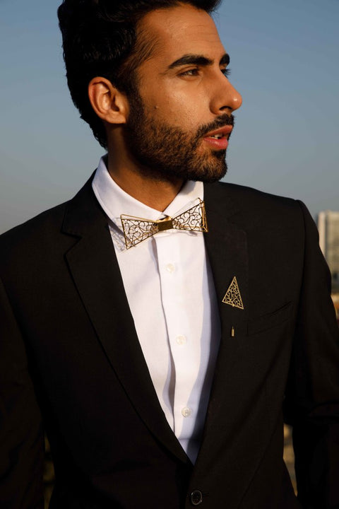 The Architrave bowtie-18k Gold Plated