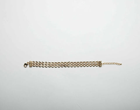 Bricked Wall Bracelet-18k Gold plated