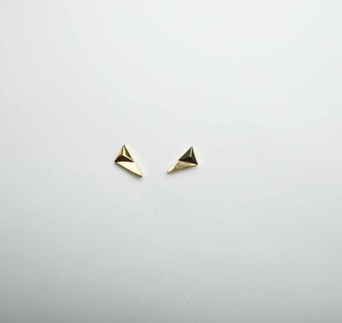 Tri-sided collarpin-18k Gold plated