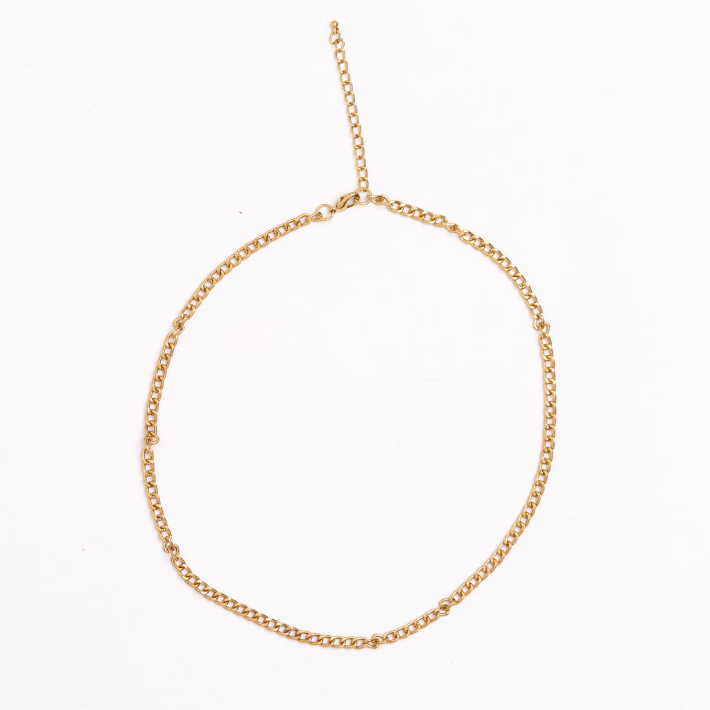 Oval link chain-18k Gold plated– SA.BA DESIGNS