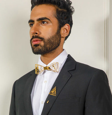 The Scattered Shadow bowtie-18k Gold plated